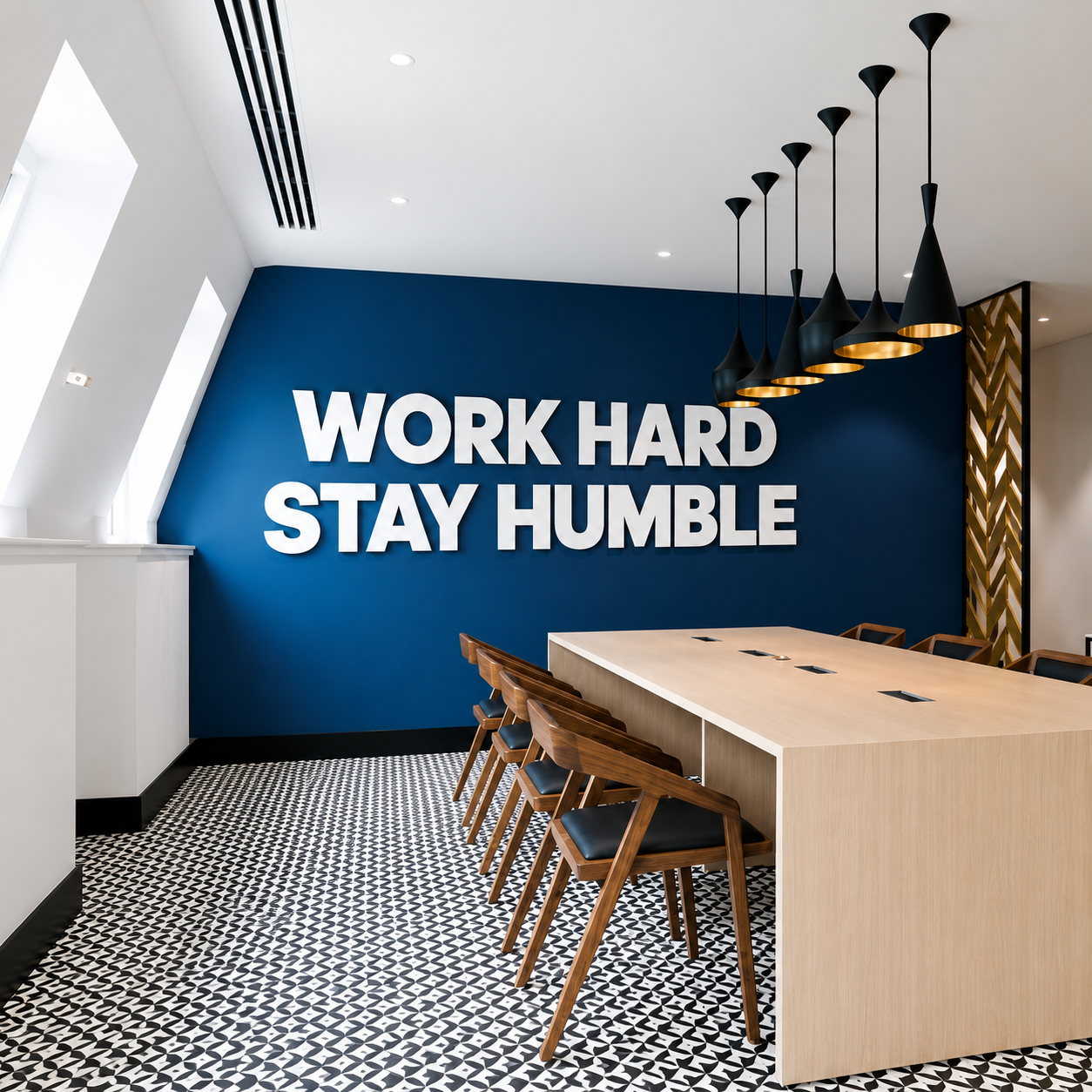 Modern corporate interior branding