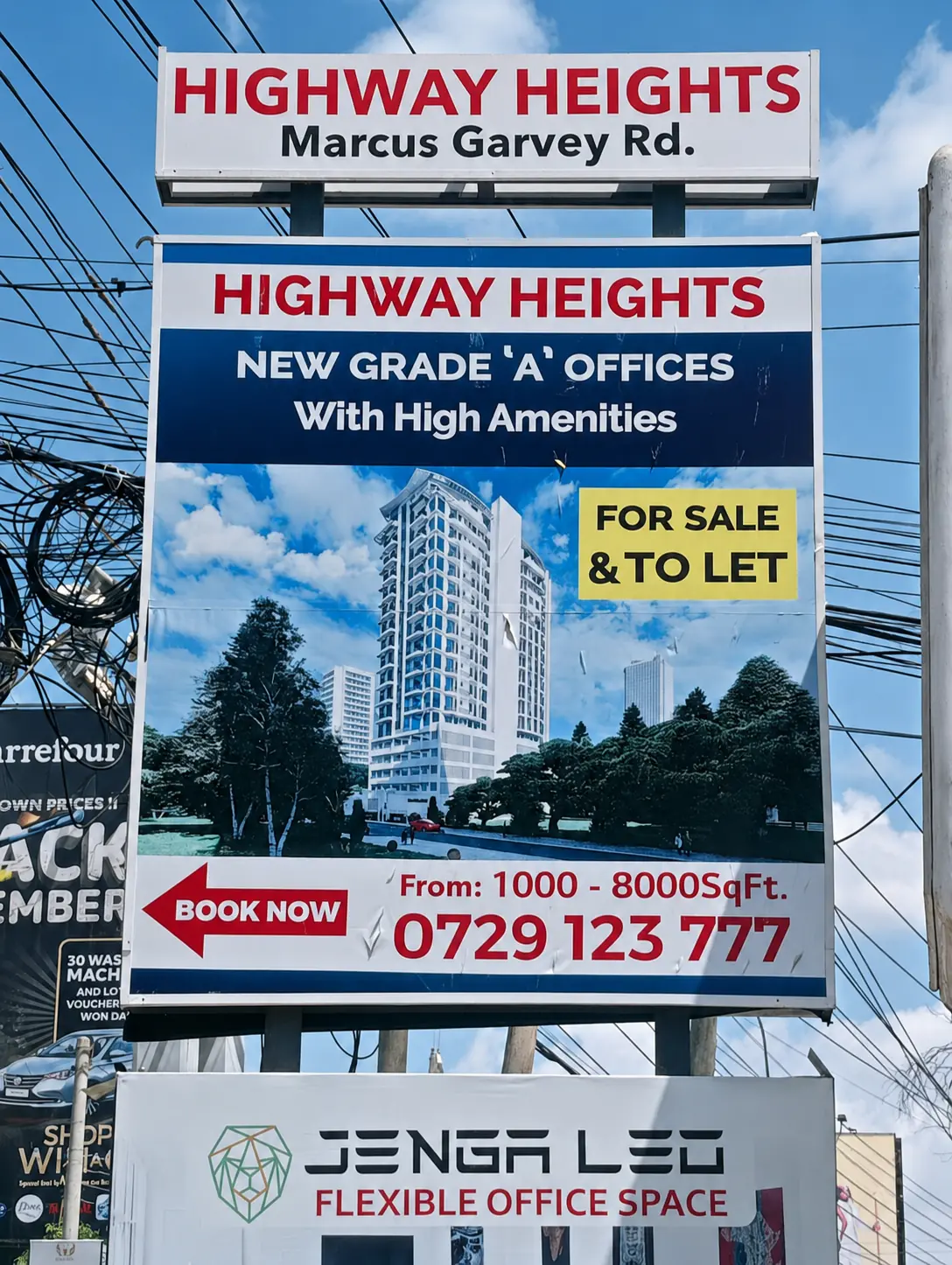 Large building wrap and facade banner printing Kenya