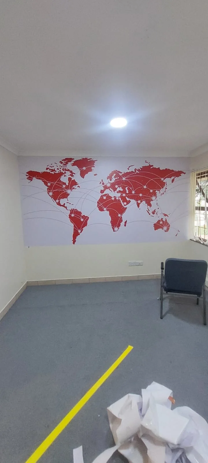 Office branding and wall graphics