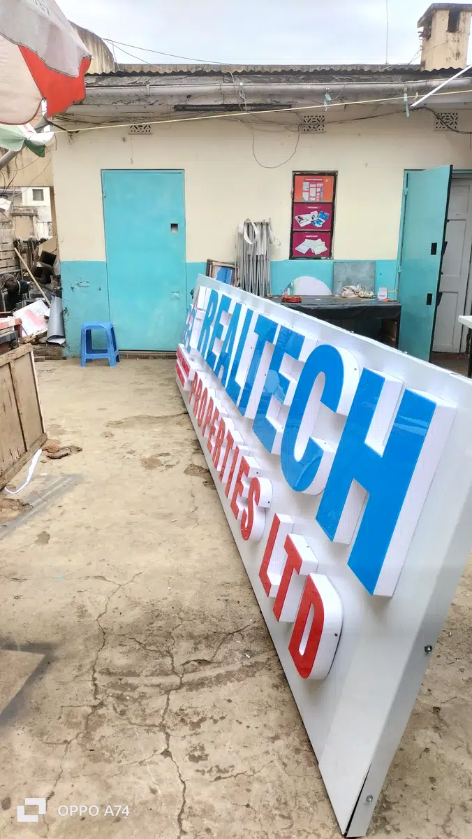 Real estate property signage project in Kenya
