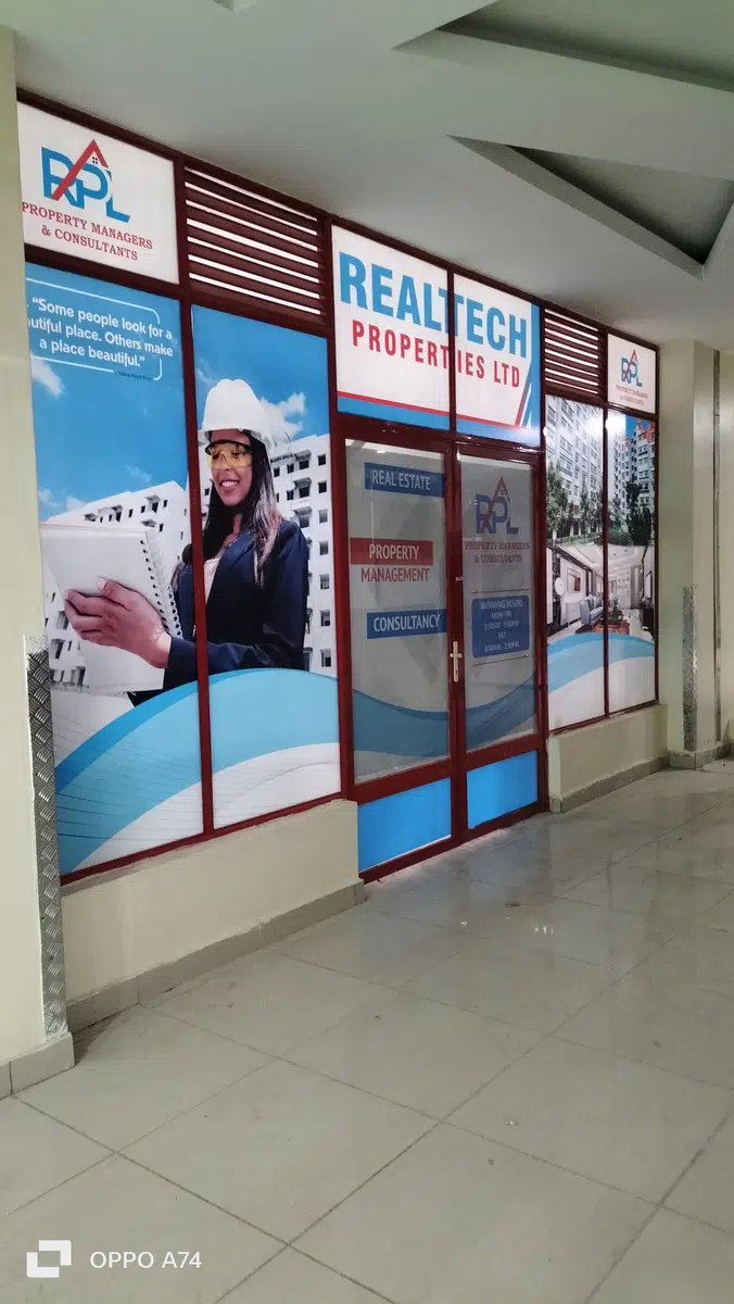 Construction site hoarding and wall wrap banner printing in Nairobi