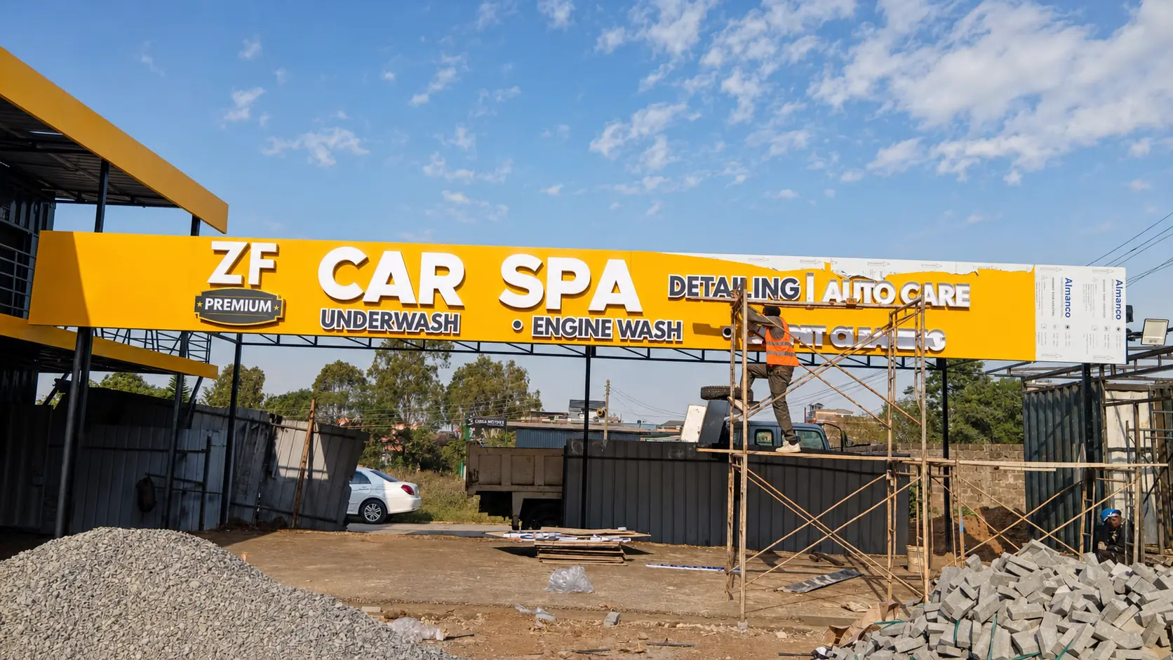 Professional signage installation by Brandson Media