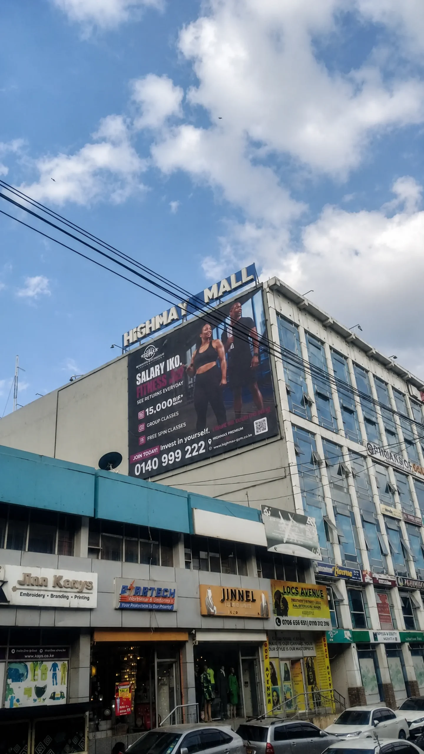 Billboard and construction site branding in Nairobi