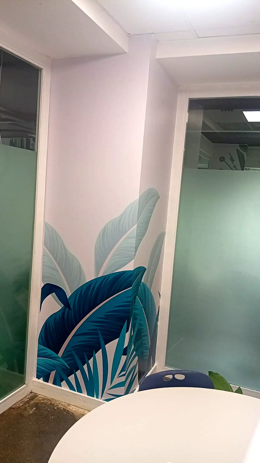 Office wall mural and interior branding in Nairobi