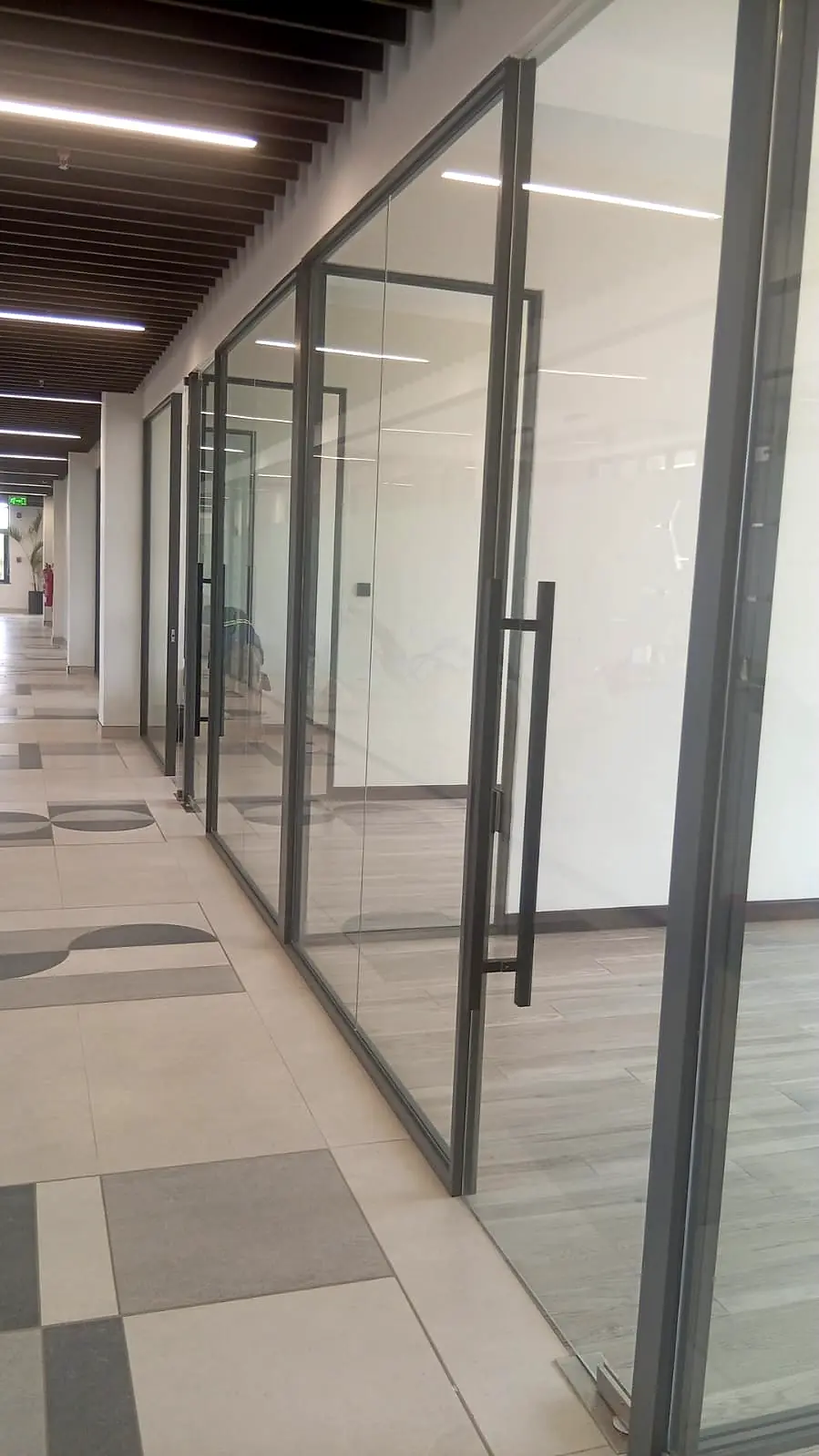 Modern office glass branding Nairobi